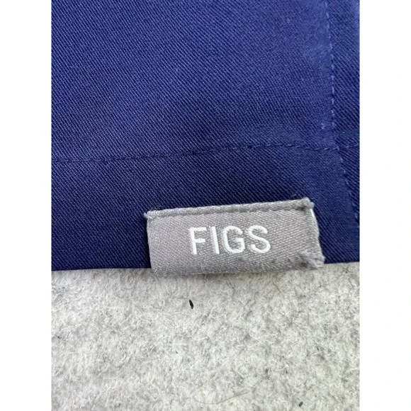 FIGS Polo Shirt Mens Large Blue Technical Collection Scrub Zip Pocket M21SW1005 - Picture 4 of 10